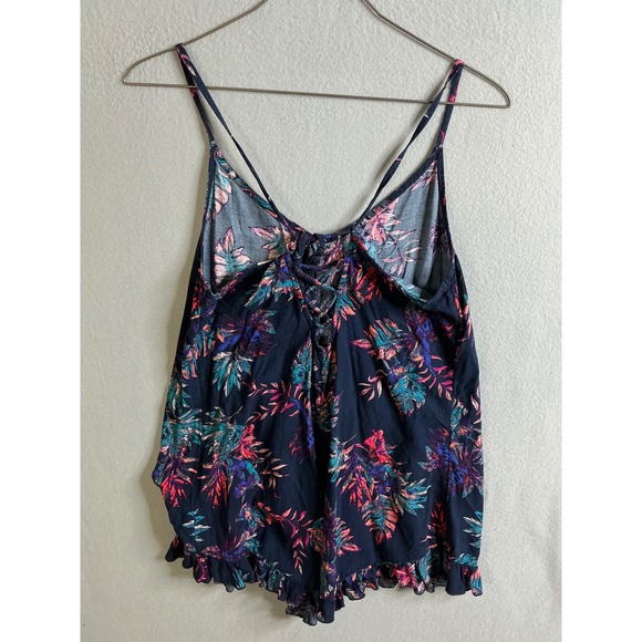 Roxy‎ Romper Women's Small Floral Print Sleeveless Casual Summer Beach - Picture 2 of 7